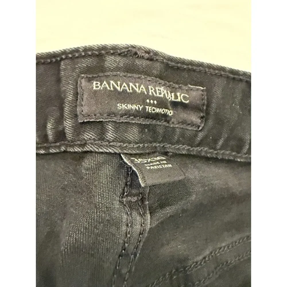 Banana Republic Skinny Techmotion Black Jeans Size 35×30 Men's.